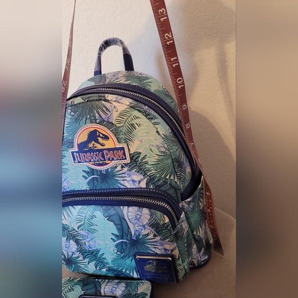 Loungefly Jurassic Park Backpack Purse and Wallet - Picture 11 of 16